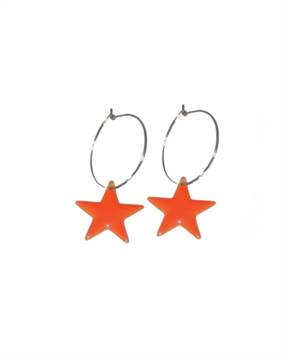 køb øreringe med orange vedhæng online hos Smikka